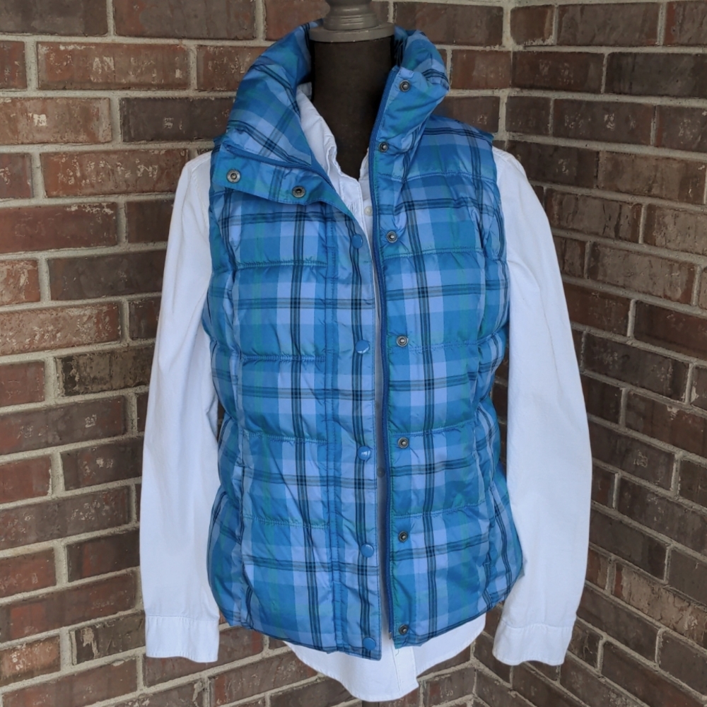 ❄️☃️Old Navy Blue Plaid Vest